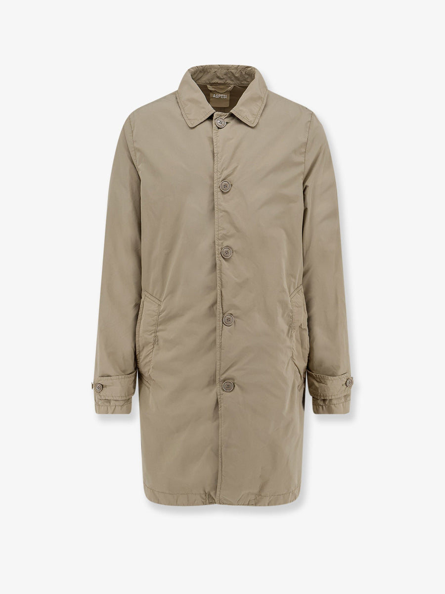 Raincoat Lemon Beige Polyester Coat