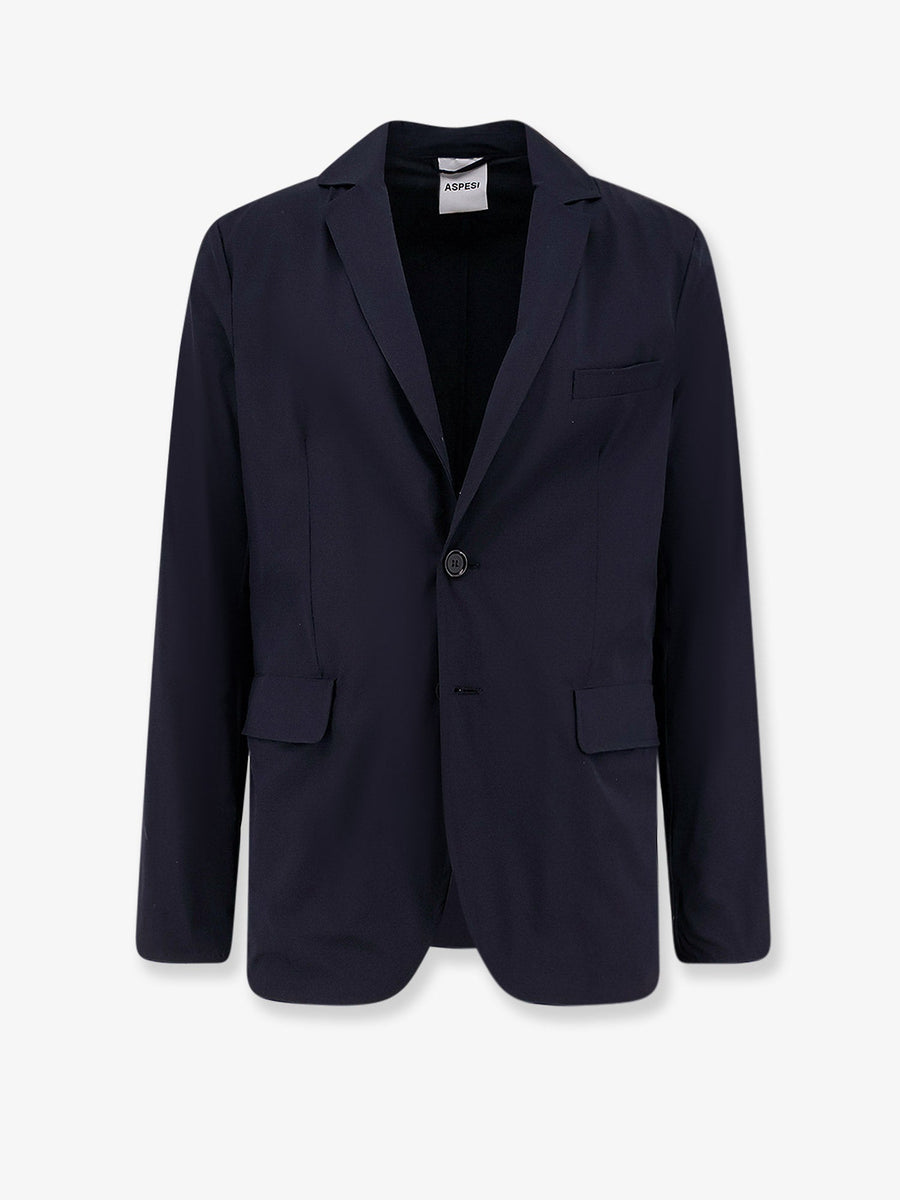 Stretch Nylon Blazer Blue Polyamide Blazers