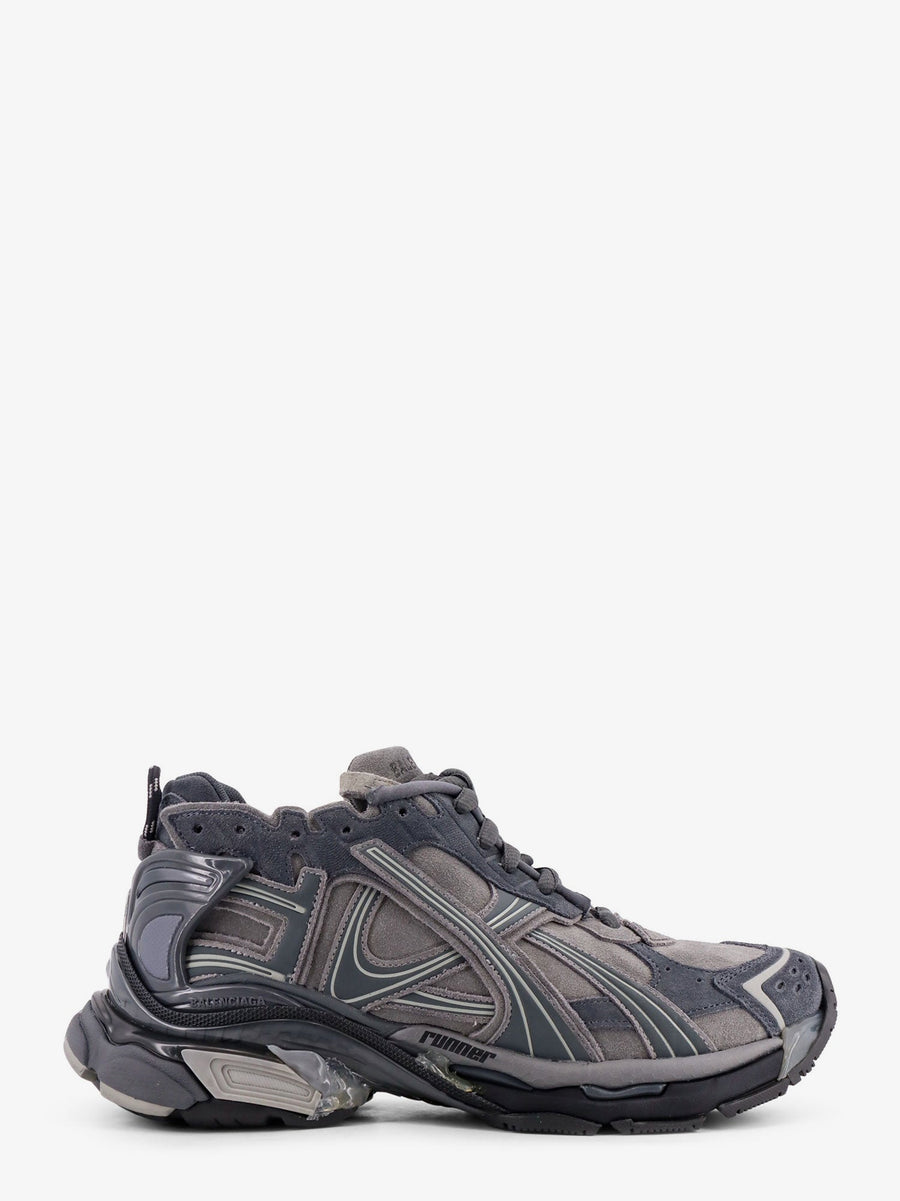 Runner Low-Top Suede Sneakers Grey Trainers