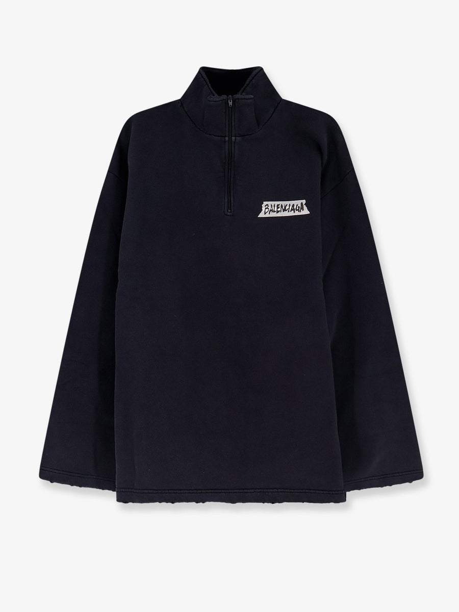 Cotton Sweatshirt Black Sweatshirts