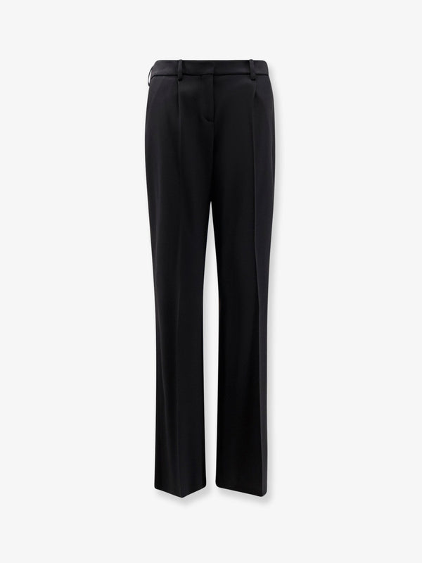 Trousers Slim Tailored Wool Black