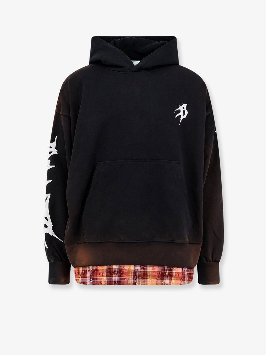 Hooded Cotton Sweatshirt Black Sweatshirts