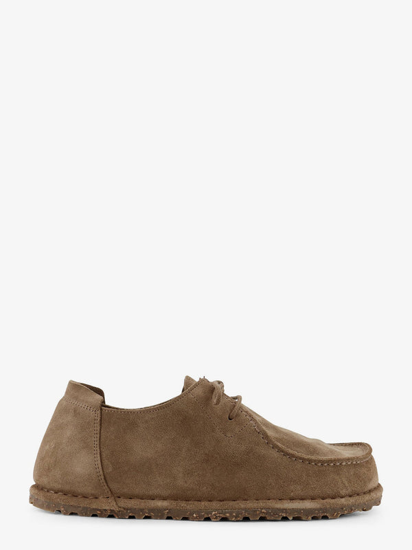 Suede Lace-Up Shoes Beige