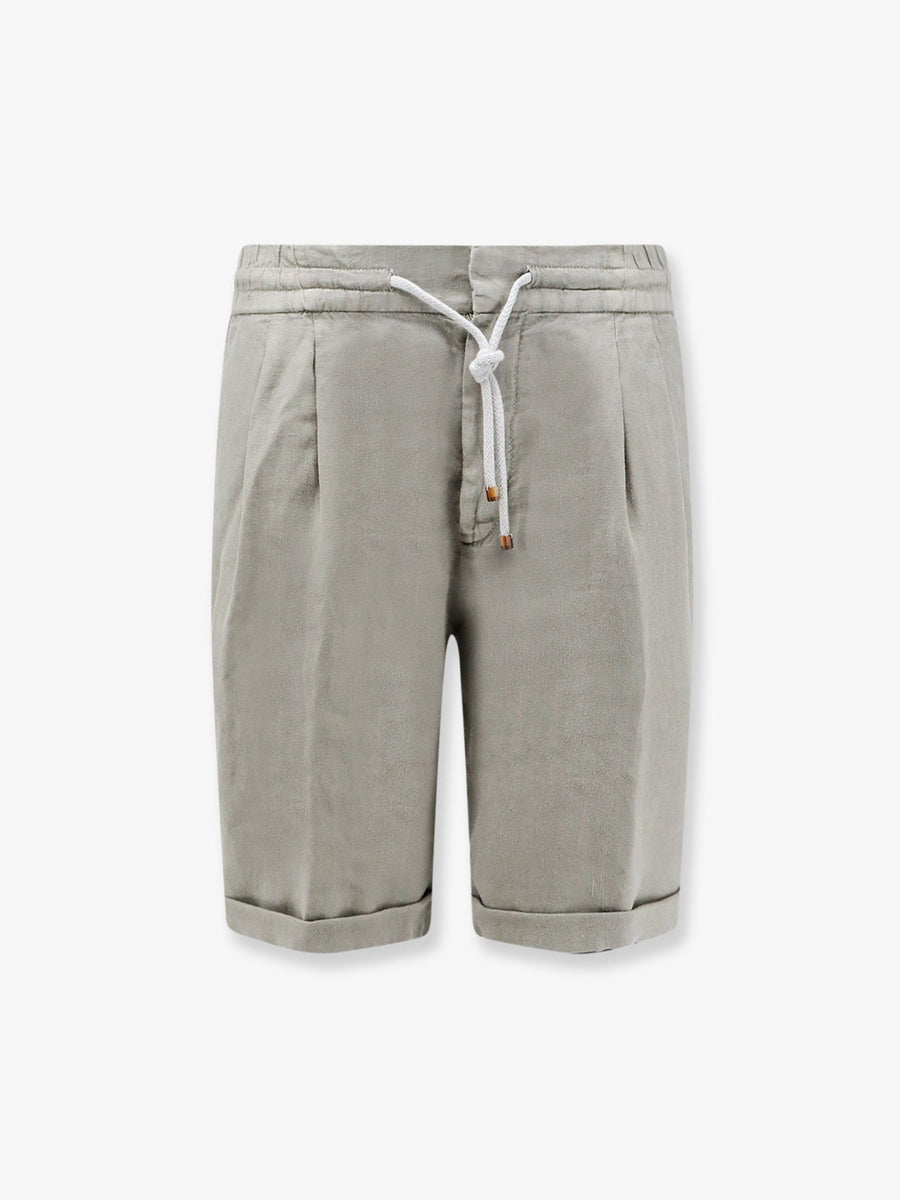 Bermuda Shorts Linen Grey