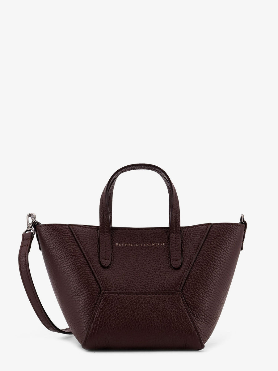 Duo Leather Crossbody Bag Brown Shoulder