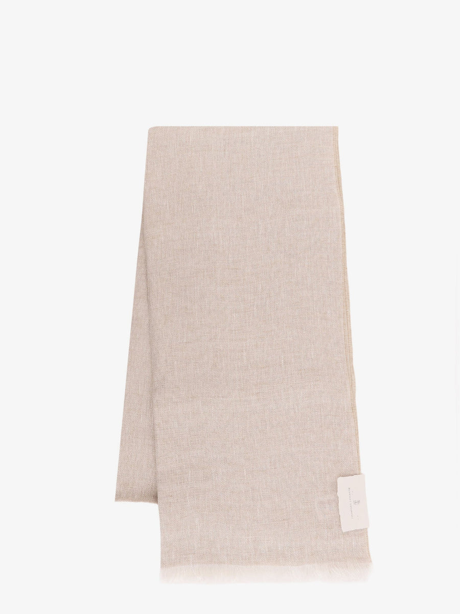 Sparkling Linen Scarf Beige