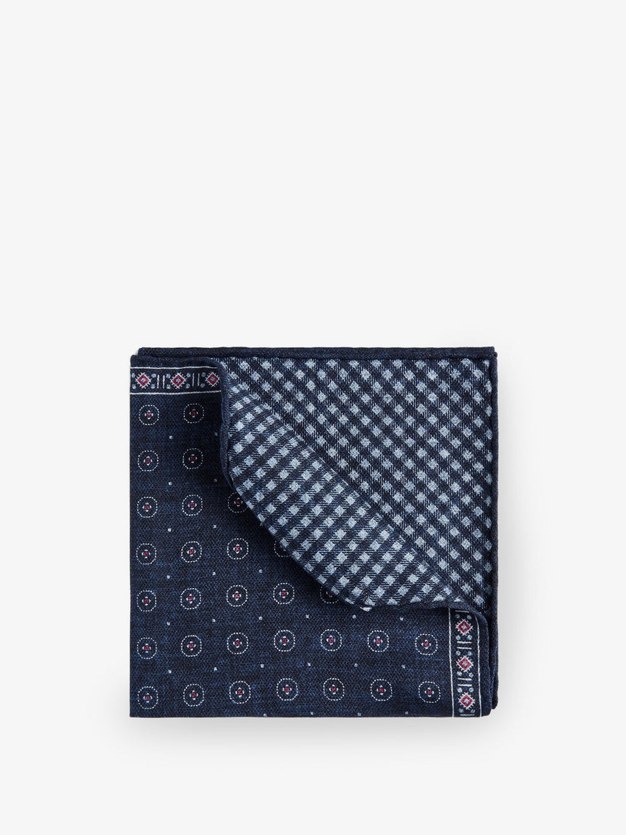 Pocket Square Silk Blue Scarf