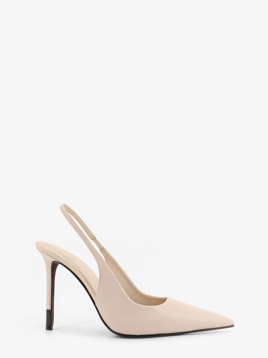 Pumps Monili Detail Beige Leather