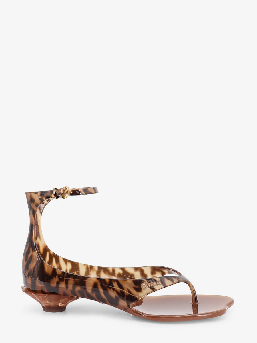 Sandals Jelly Tpu Animal Print Multicolour