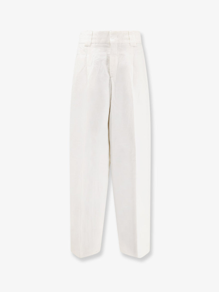 Trousers Wendlyn White Linen-Blend