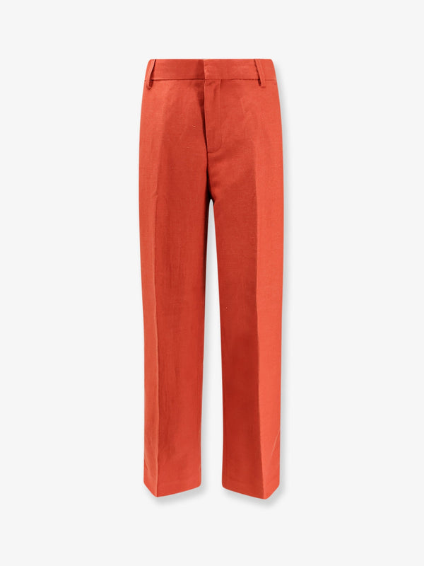 Trousers Jurdy Cotton-Linen Red