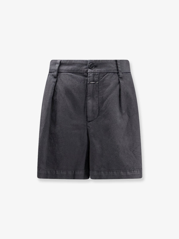 Shorts Fevyl Cotton-Linen Blend Black