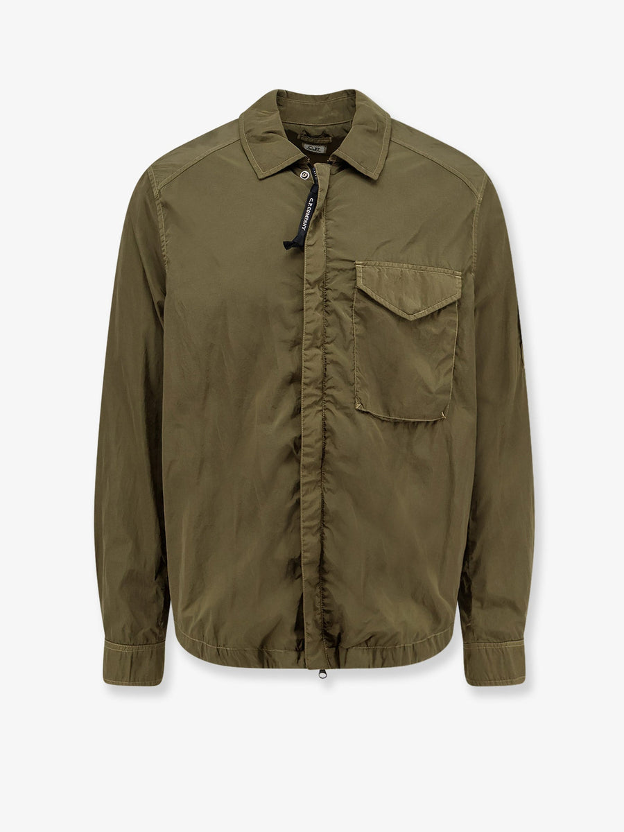 Nylon Shirt Jacket Green