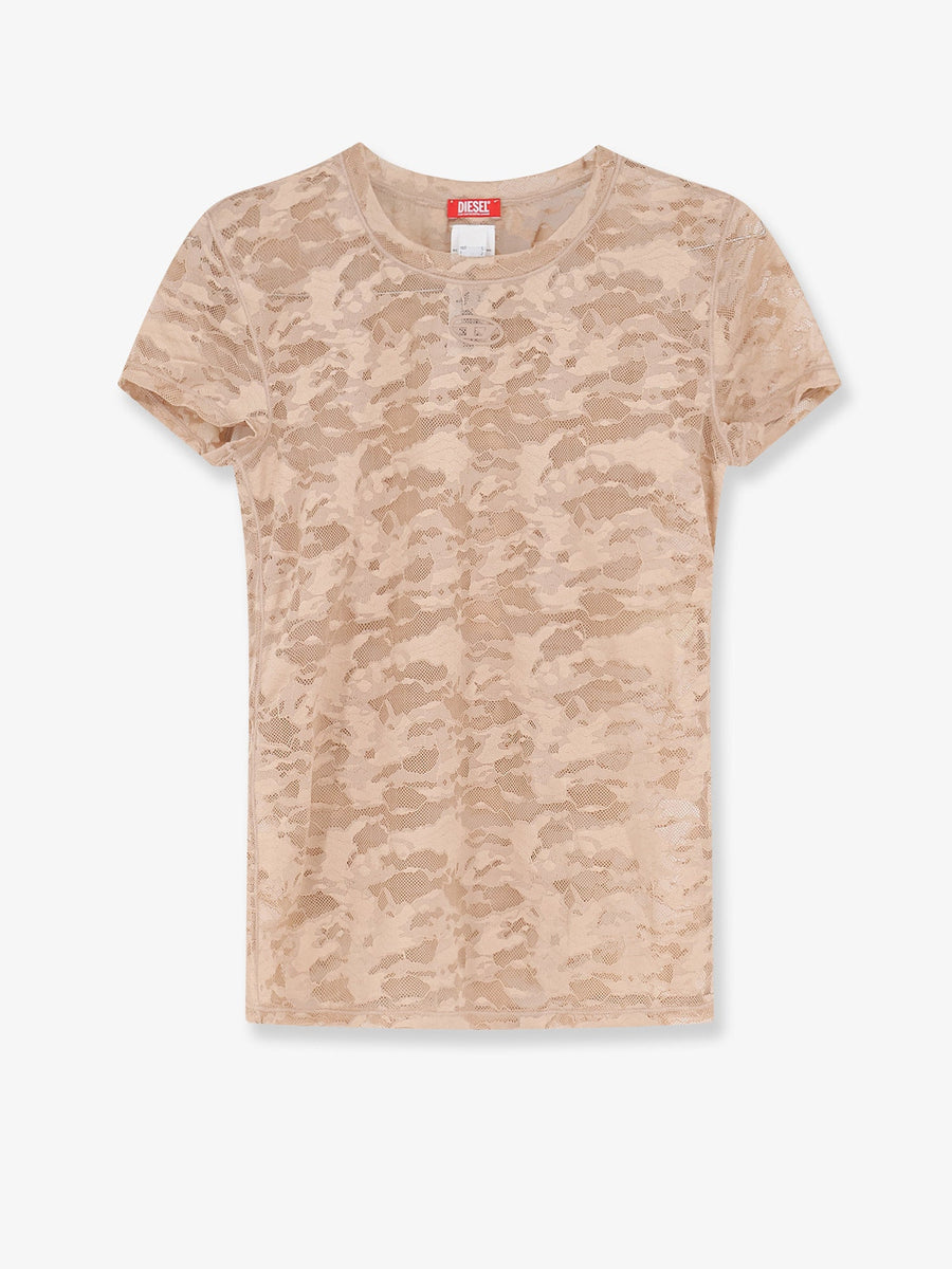 Lace T-Shirt Kasia-Utlt Beige Nylon Elastane T-shirts & Jerseys