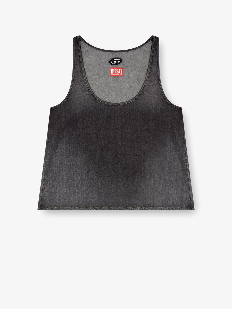 Tank Top De-Misy-S Grey Cotton T-shirts & Jerseys