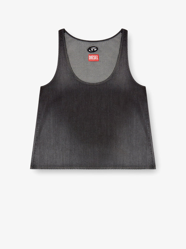 Tank Top De-Misy-S Grey Cotton T-shirts & Jerseys