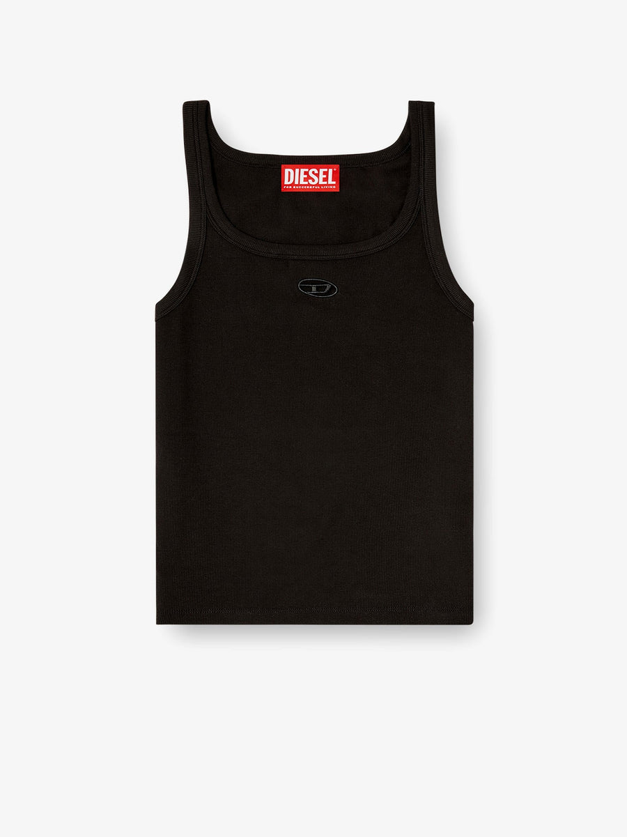 Tank Top T-Wife-Od Ribbed Cotton Black T-shirts & Jerseys
