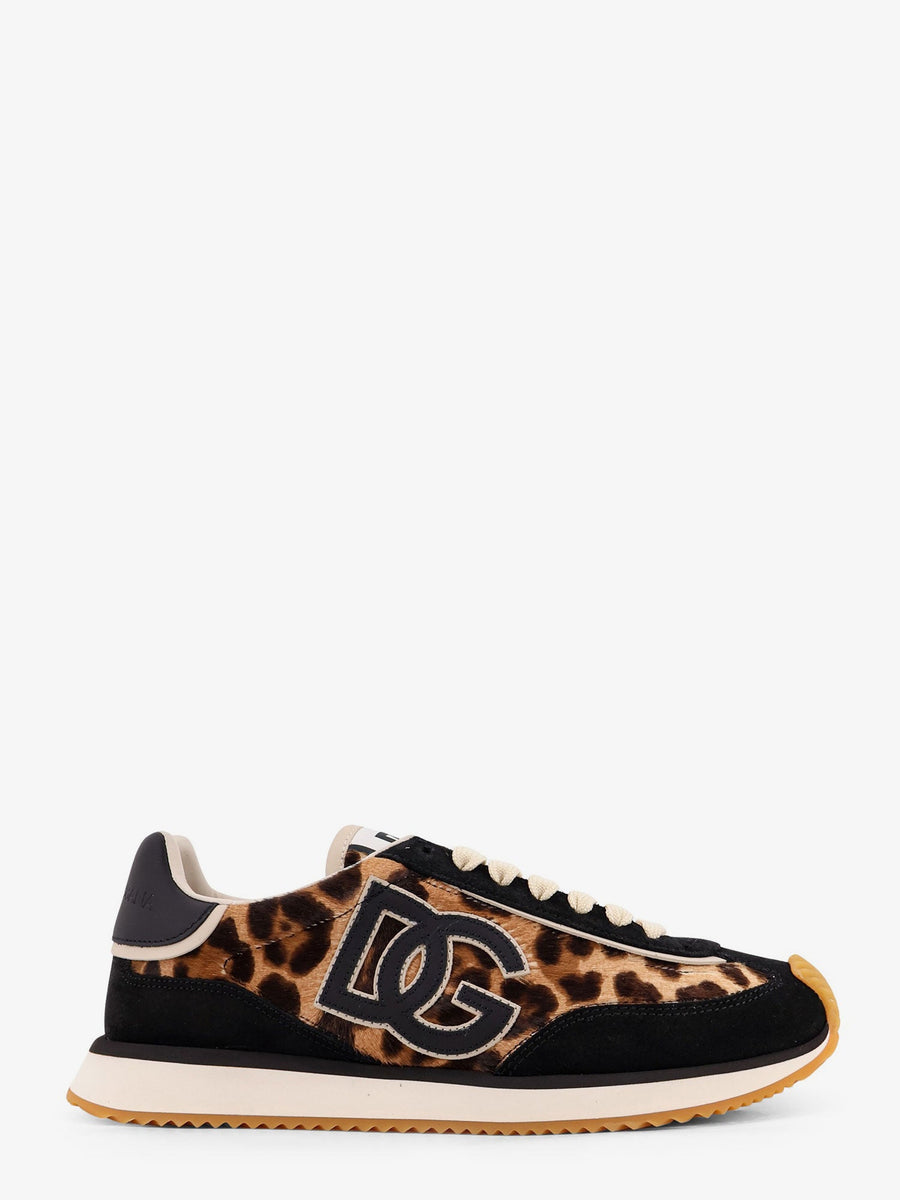 Sneakers Suede With Animal Print Multicolour Suede/rubber Trainers