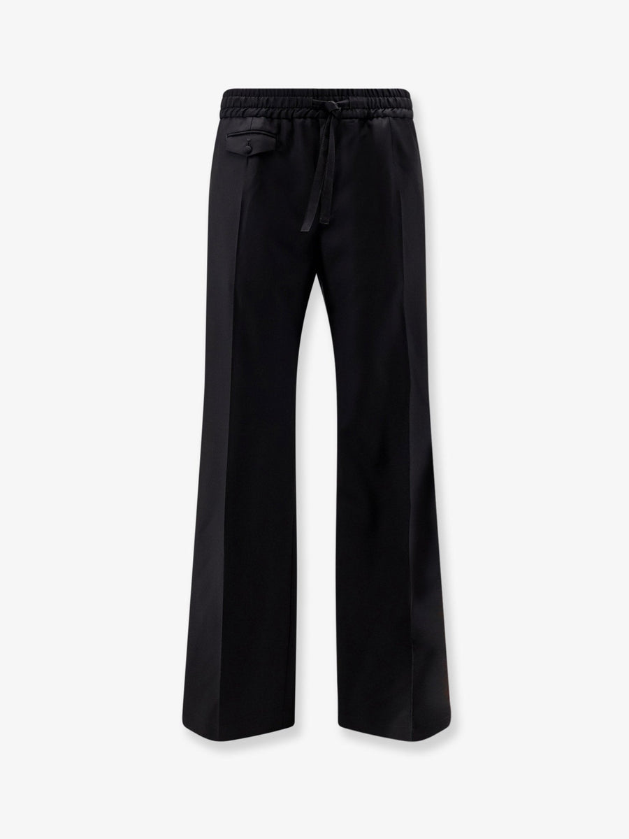 Virgin Wool Trousers Black