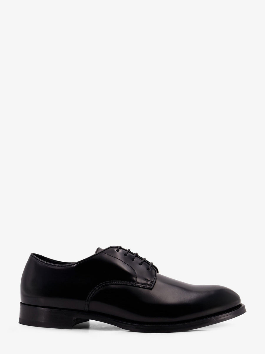 Lace-Up Shoes Leather Black