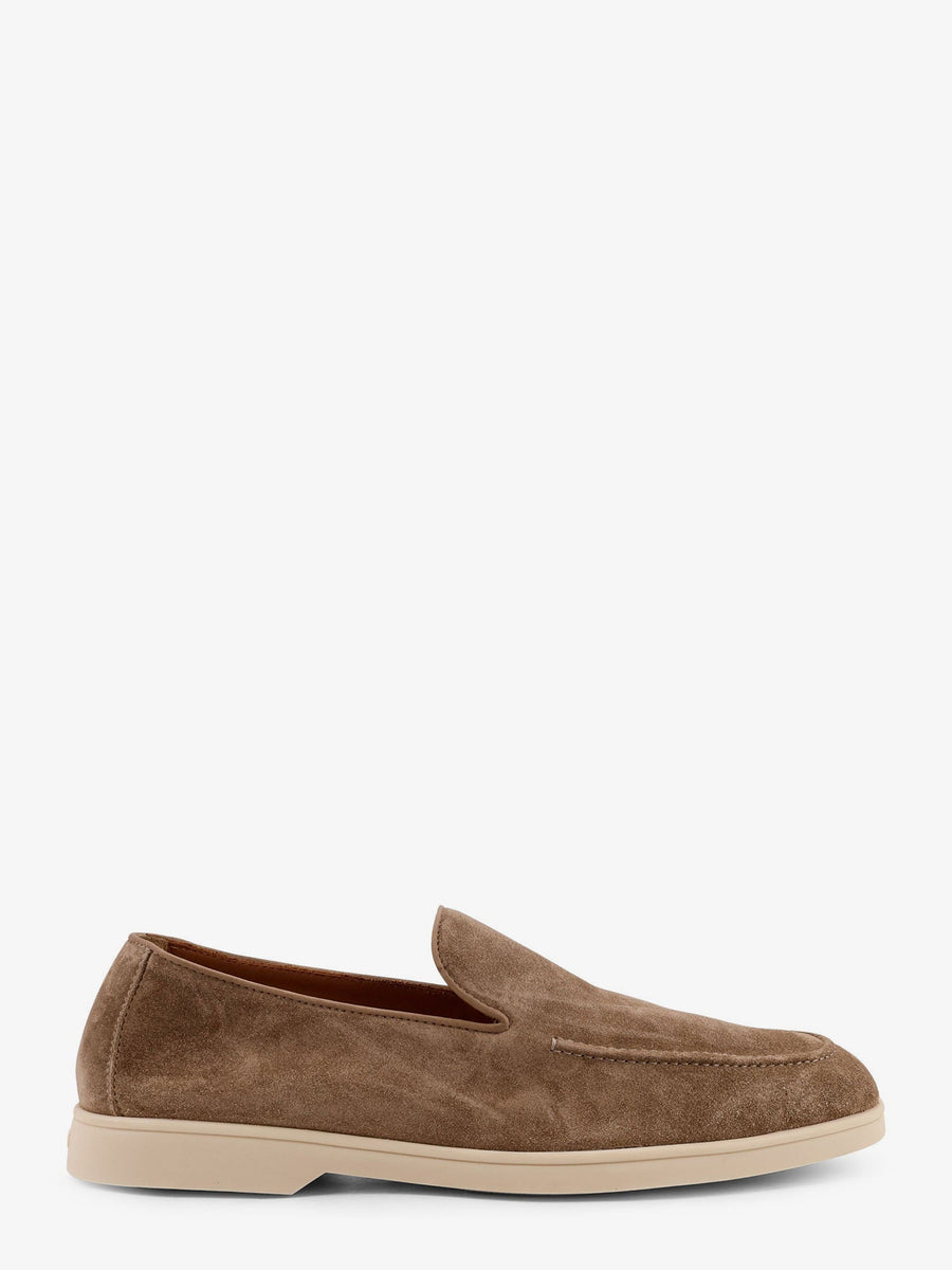 Reverse Suede Loafers Beige