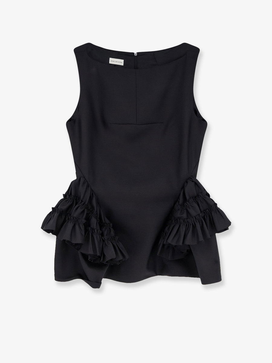 Top Casey Wool-Silk Black T-shirts & Jerseys