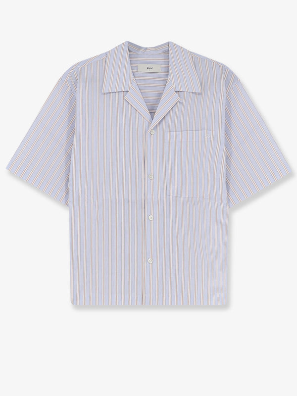 Shirt Striped Cotton Blue
