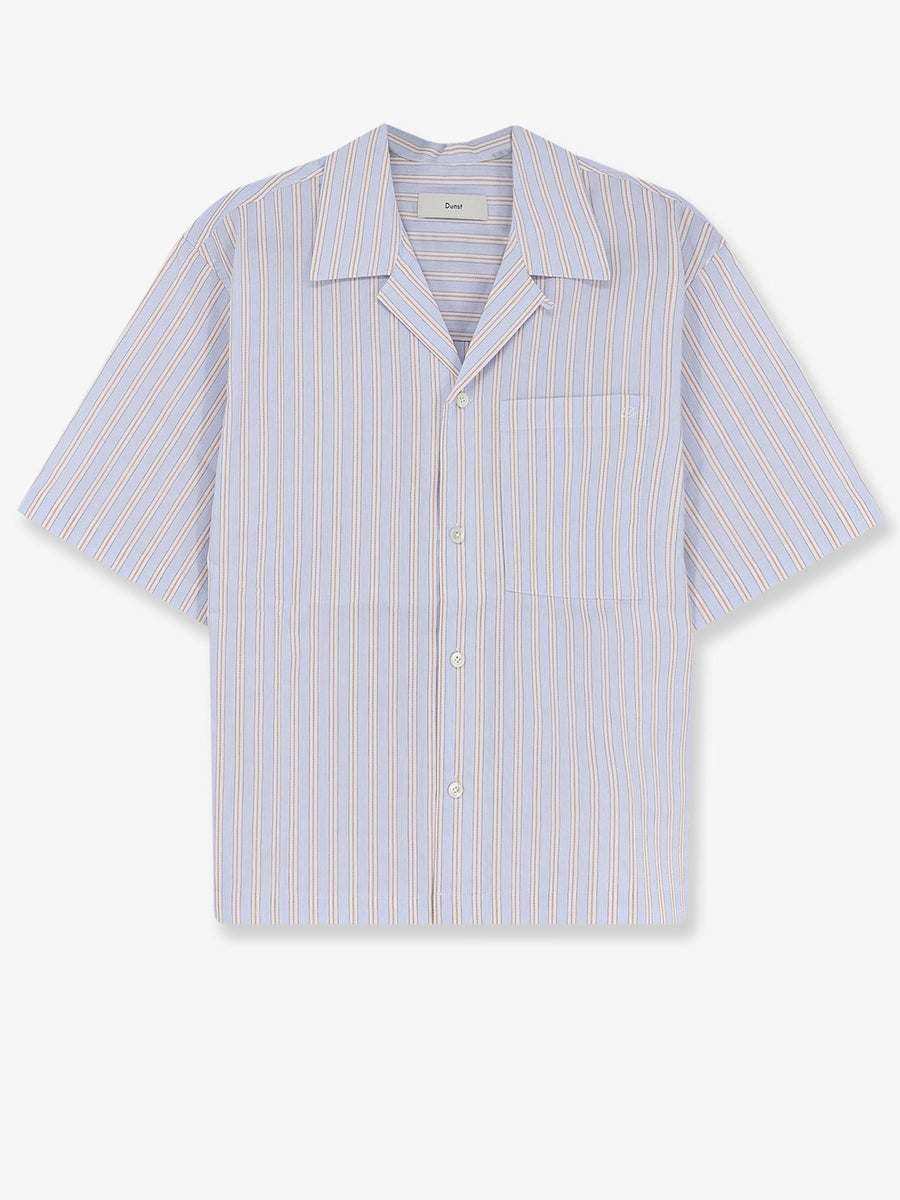 Shirt Striped Cotton Blue