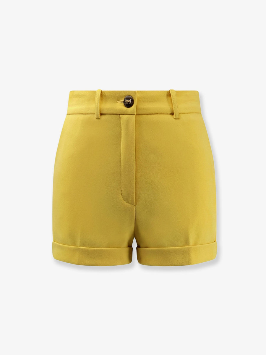 Events Shorts Yellow Polyester
