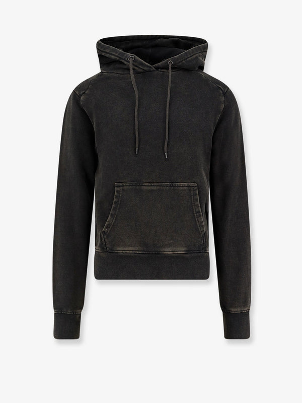 Standard Hood Cotton Sweatshirt Black Sweatshirts