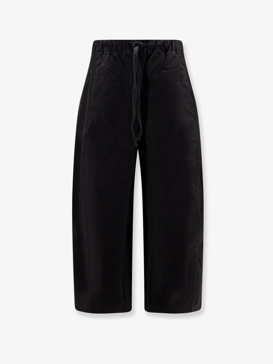 Cotton Trousers Black
