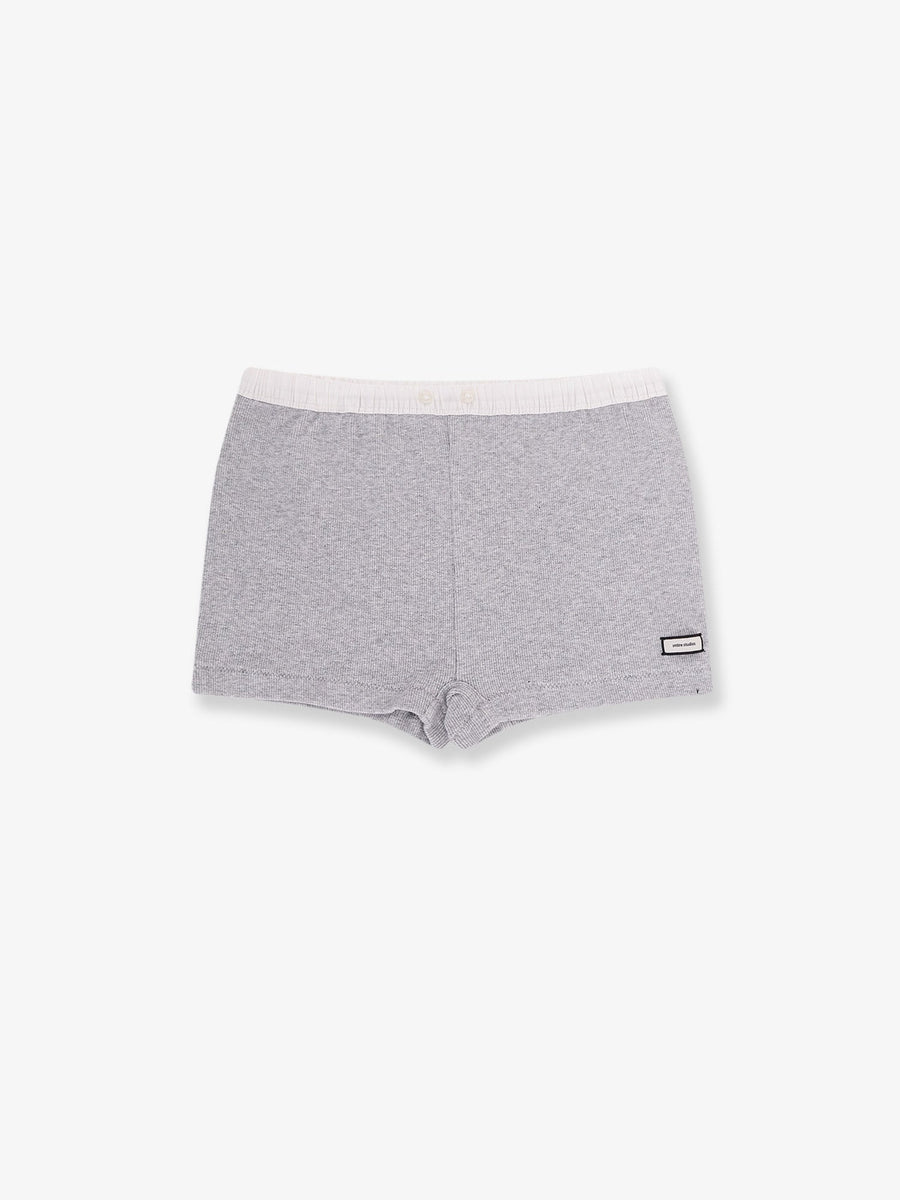 Cotton Blend Shorts Grey