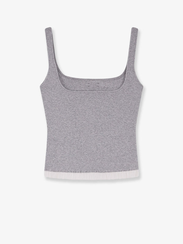 Tank Top Ribbed Cotton Grey T-shirts & Jerseys