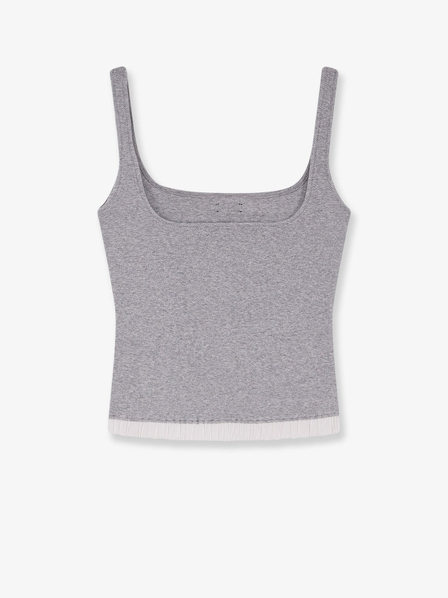 Tank Top Ribbed Cotton Grey T-shirts & Jerseys