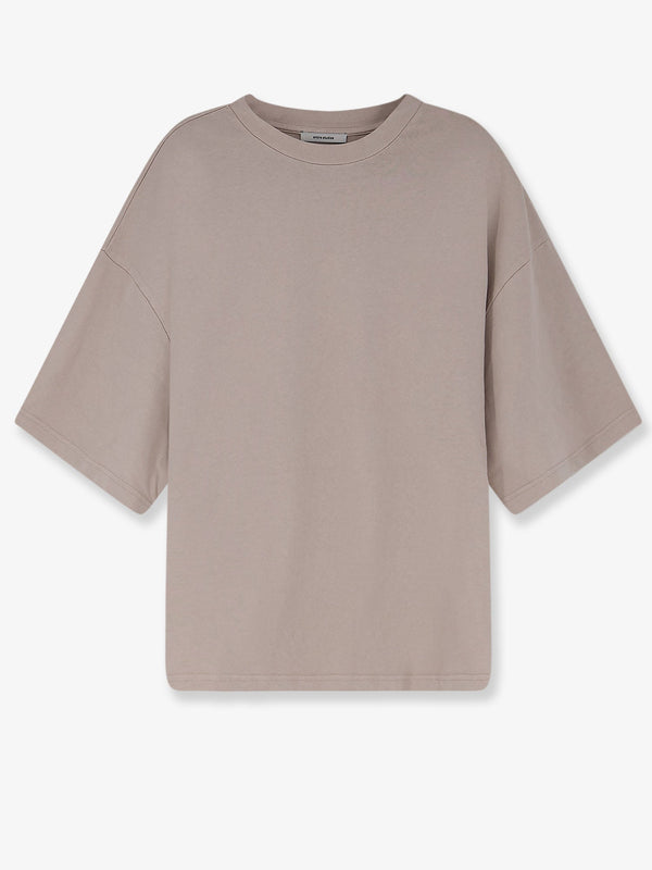 Heavy Boxy Tee Beige Cotton T-shirts & Jerseys
