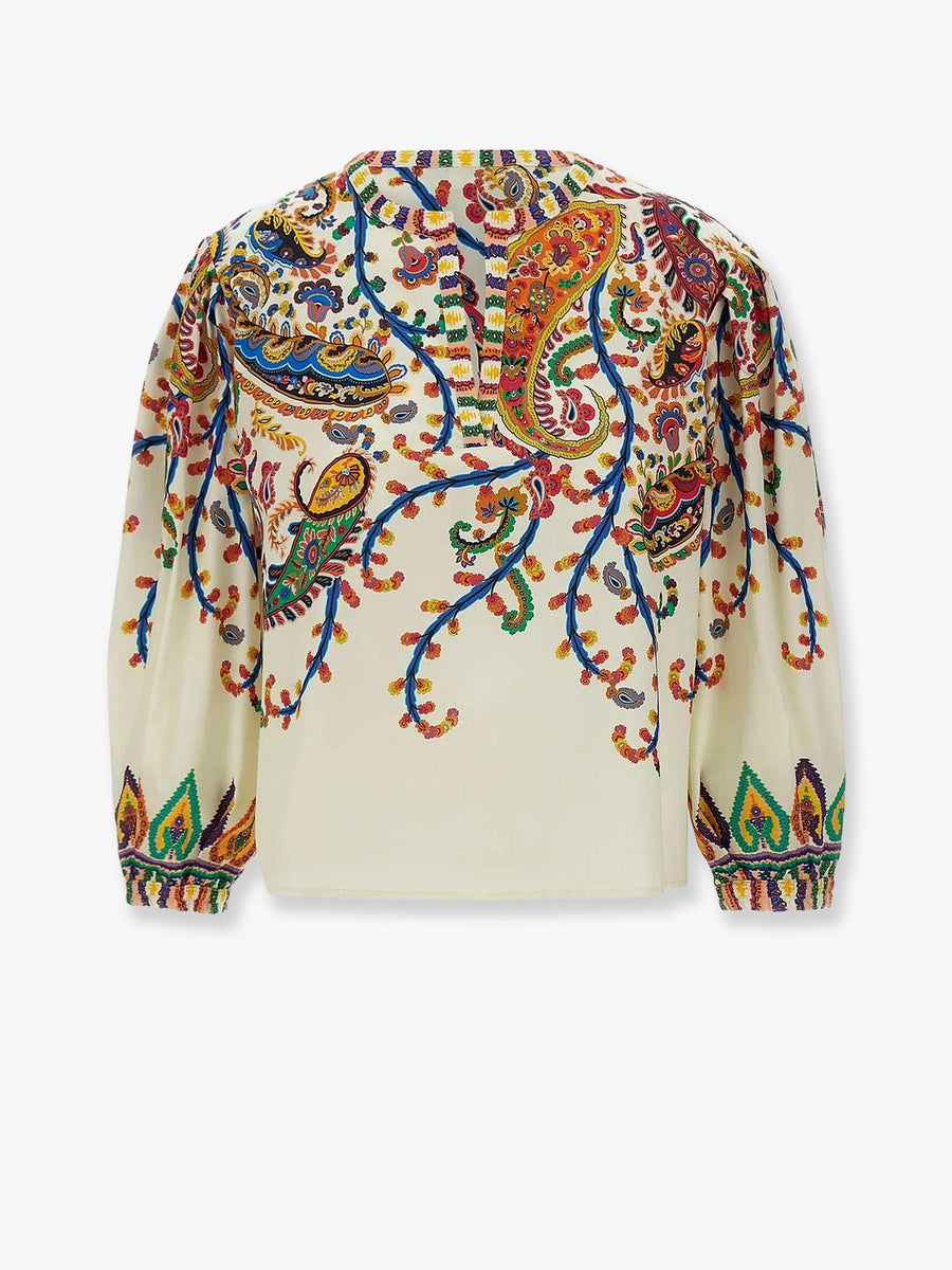Multicolor Cotton Shirt White