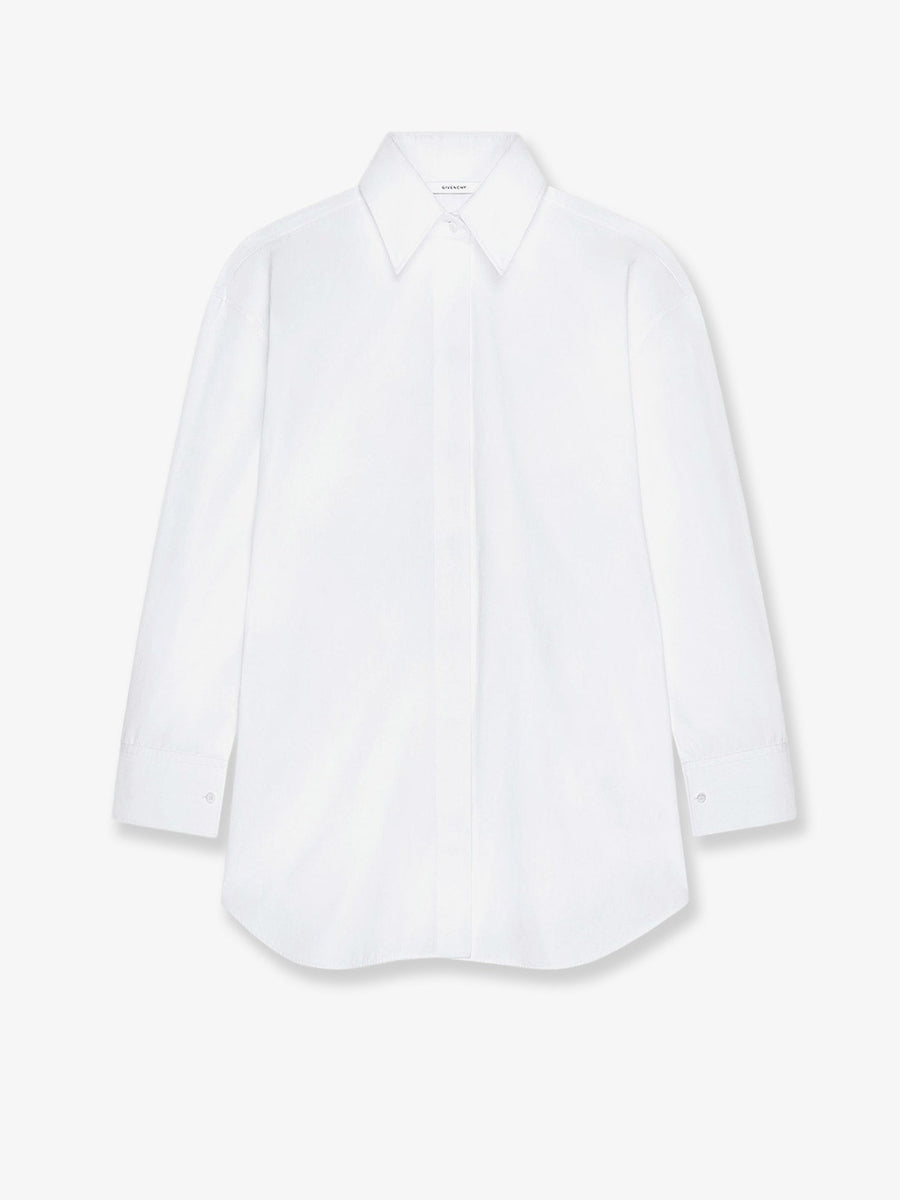 Backless Cotton Shirt White