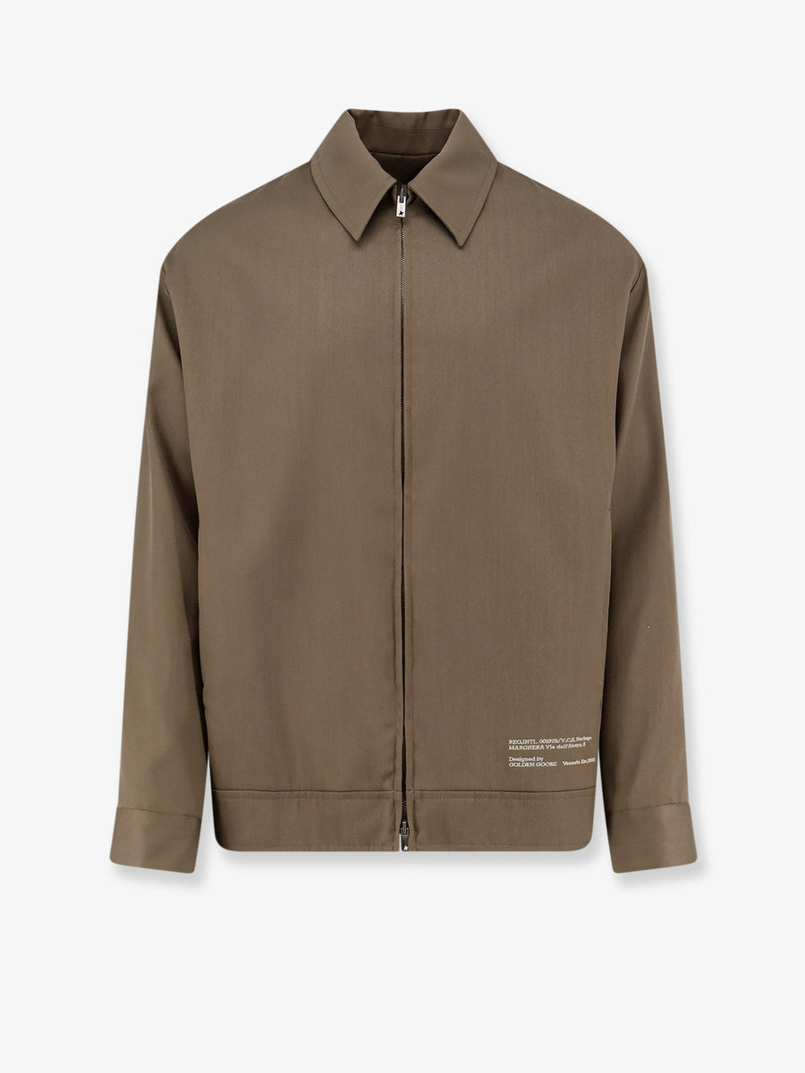 Jacket Wool And Cotton, Green