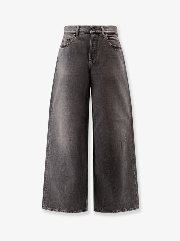 Denim Jeans Grey Cotton
