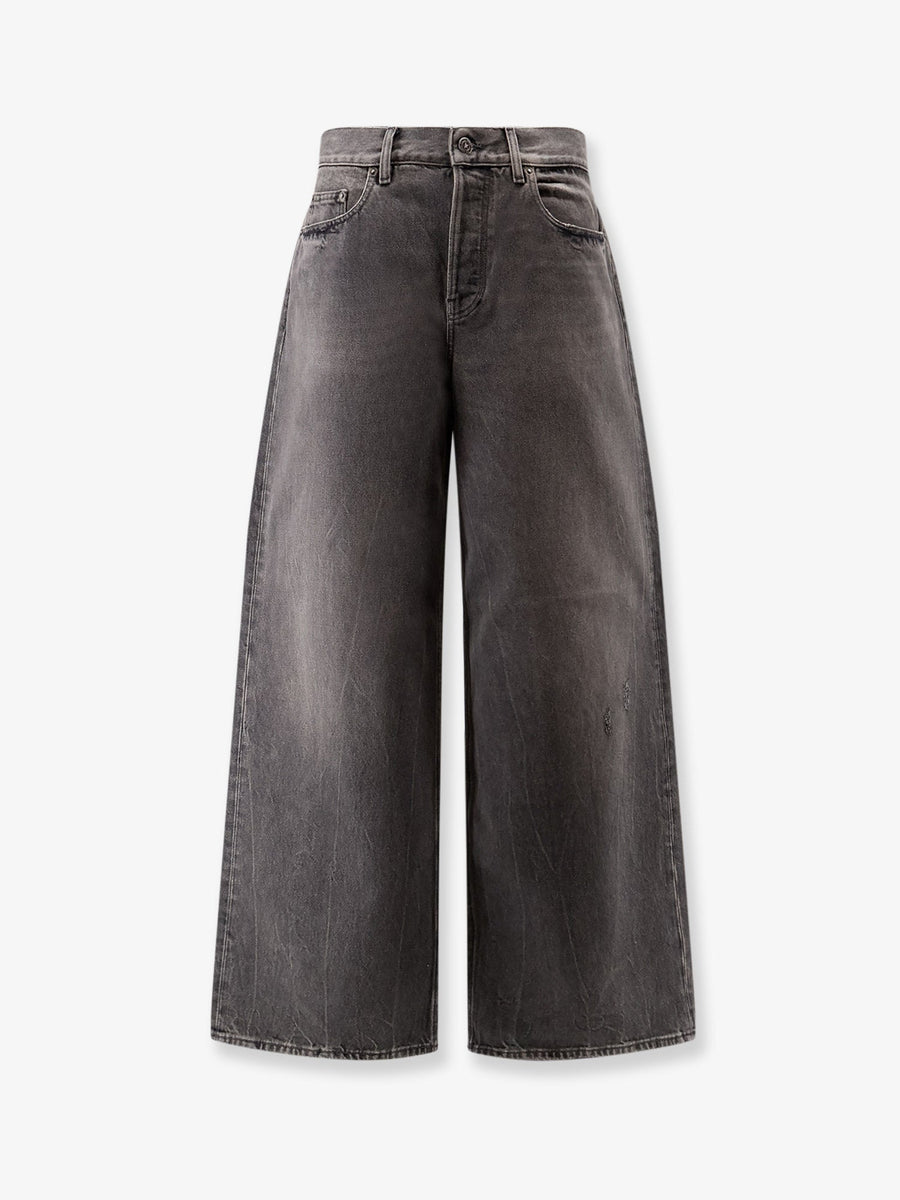 Denim Jeans Grey Cotton
