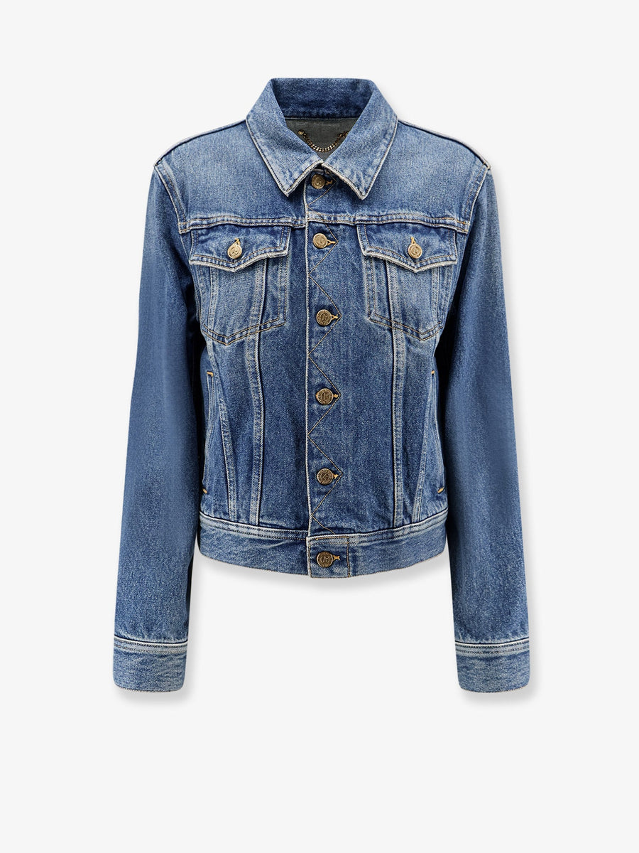 Denim Jacket Slim Fit Blue Cotton