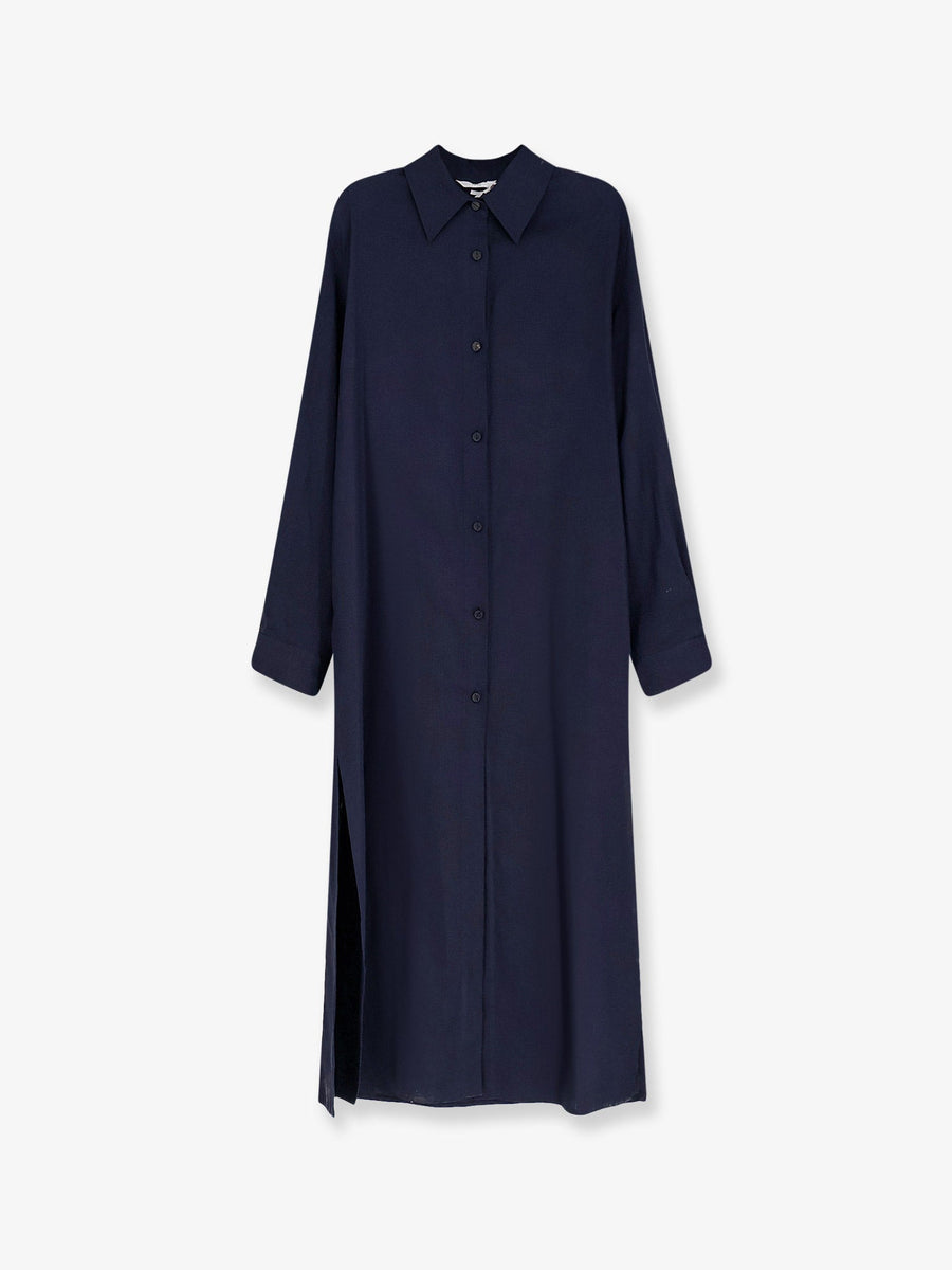 Chemisier Dress Blue Linen