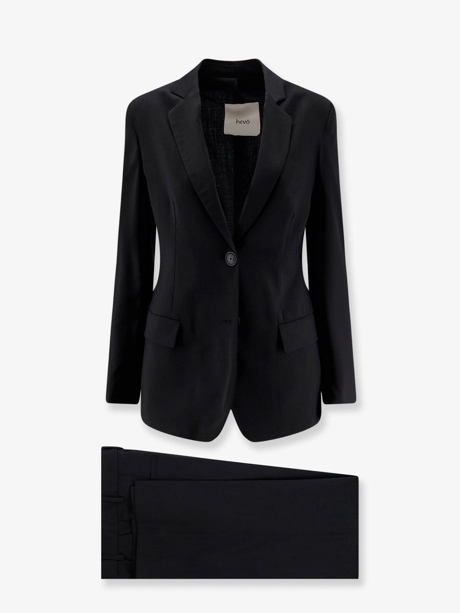 Suit Black Virgin Sheeps Wool Sheep's Dress