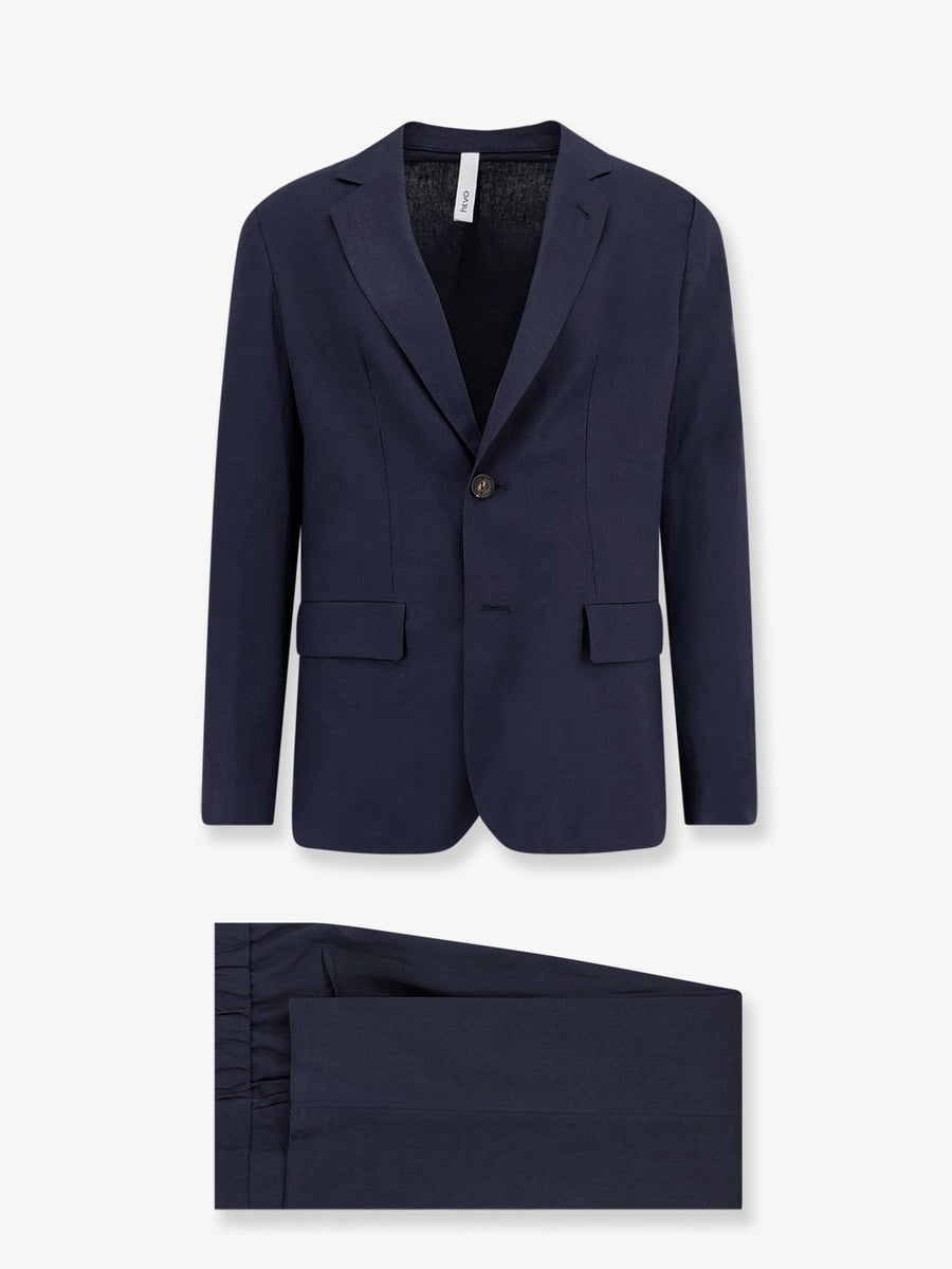 Suit Galatina Linen-Viscose Blue Suits