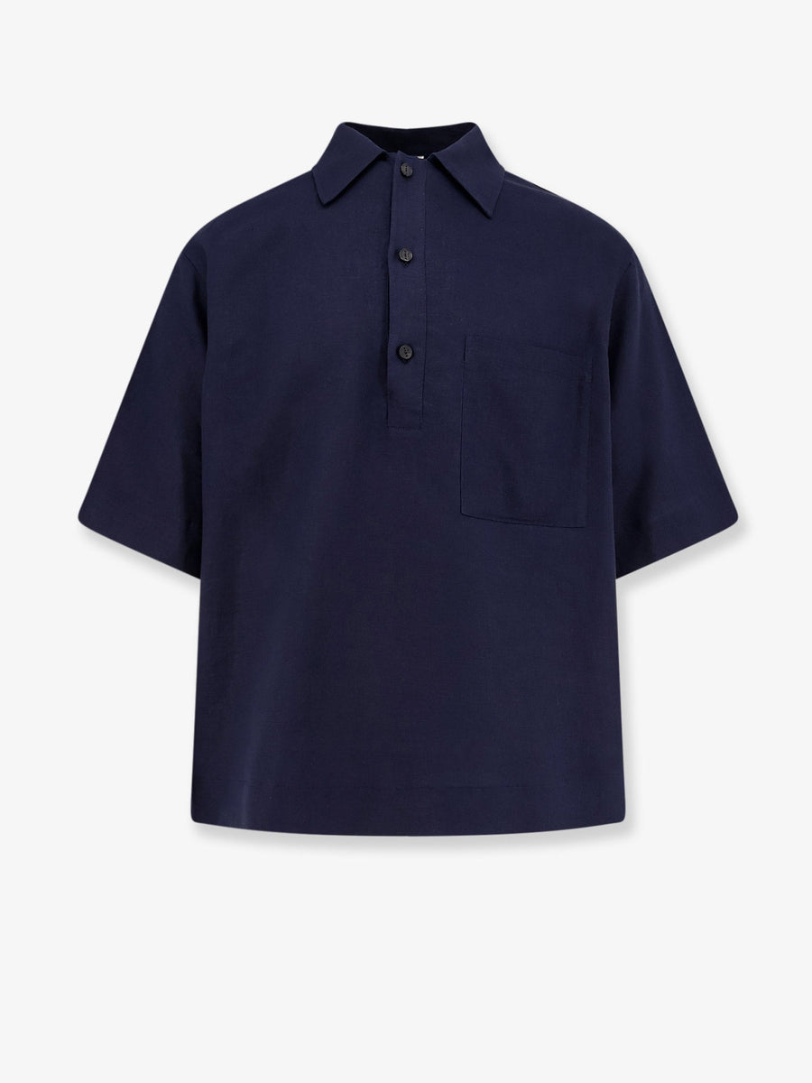 Shirt Montursi Linen-Blend Blue