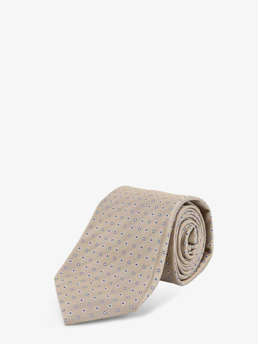 Tie Silk Beige Ties & Bow