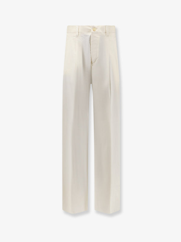 Trousers Stretch Cotton White