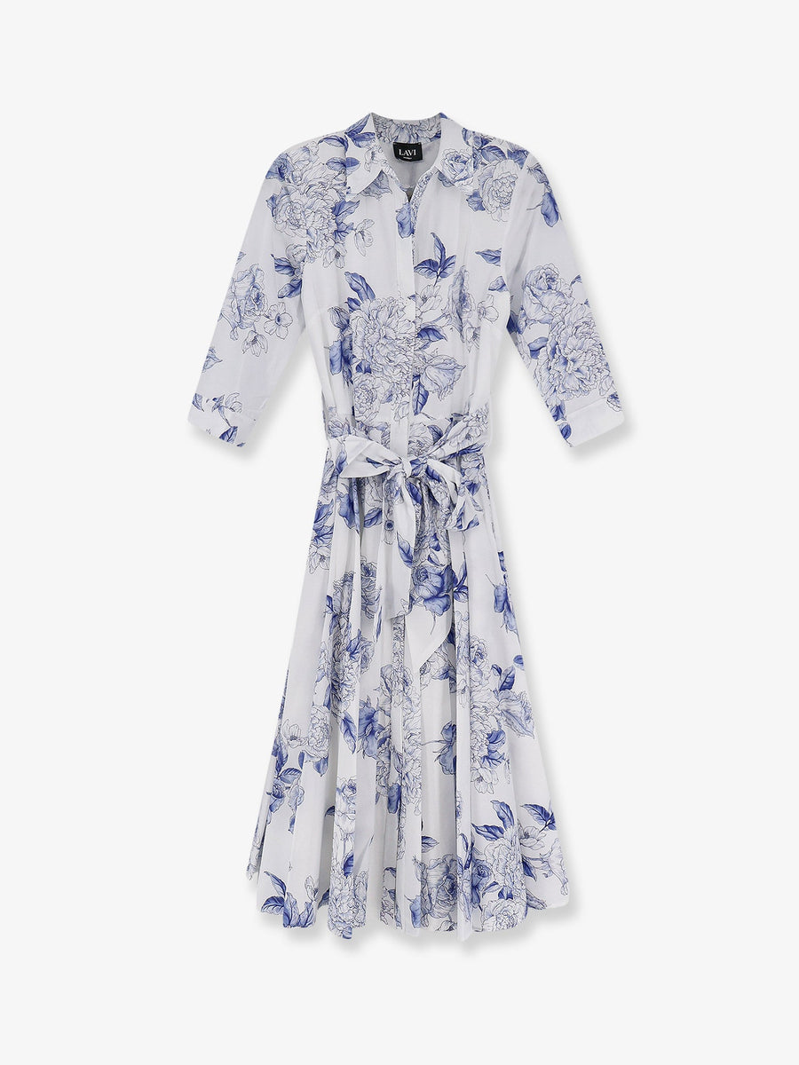 Chemisier Dress Spritz White Cotton