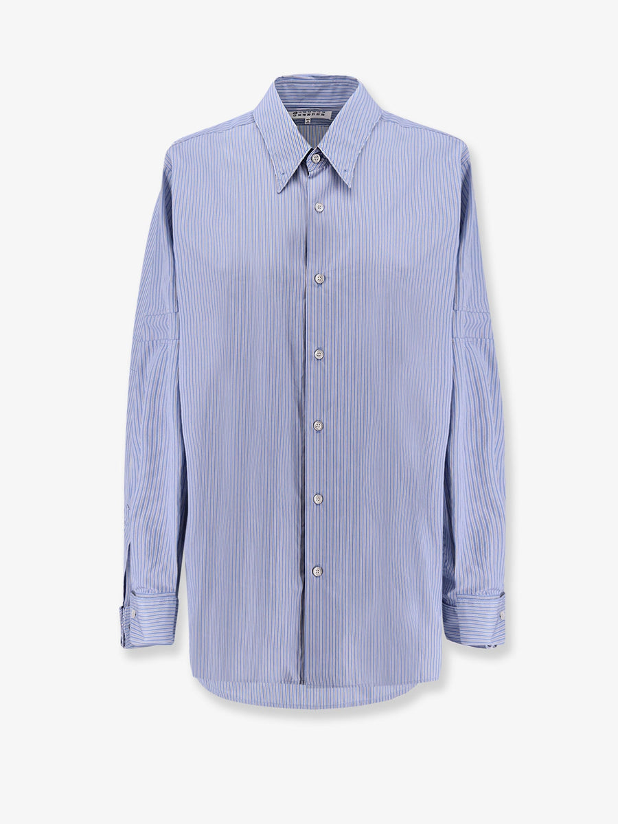 Striped Cotton Shirt Blue