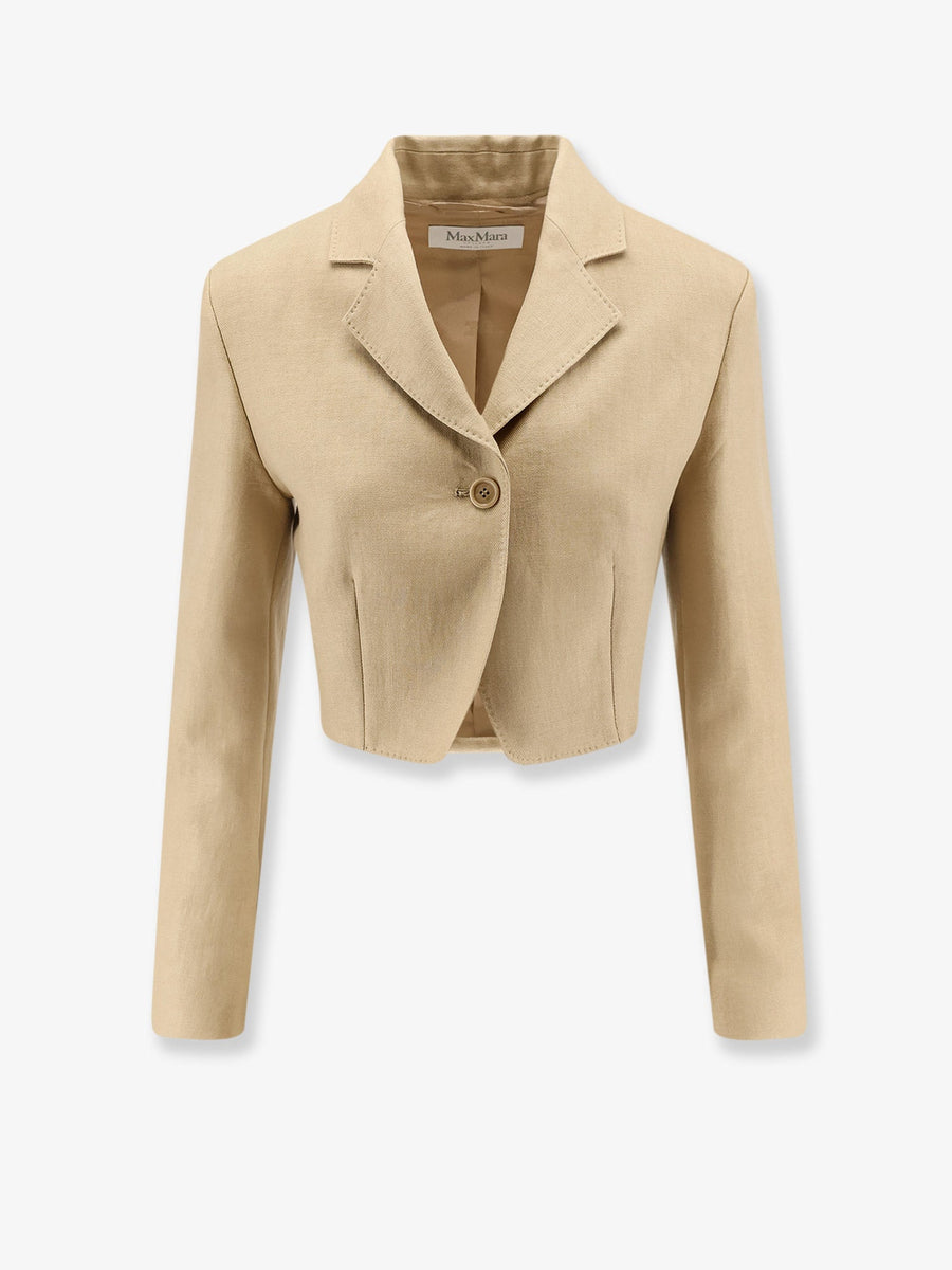 Blazer Mxsbuono Linen Beige Blazers